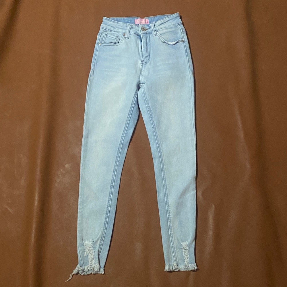 BAMBOO Light Wash Skinny Jeans